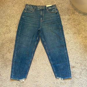 American Eagle High Rise Relaxed Mom Jean Dark Dreams